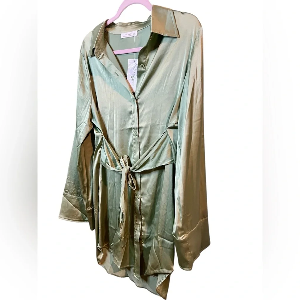 12TH TRIBE • NWT Button Down Dress - Picture 4 of 5